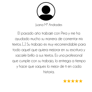 Servicios Editoriales: Asesoramiento 26 Testimonio 6_Juana Mª Andrades