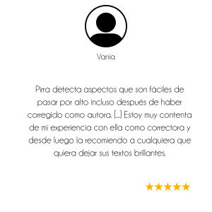 Servicios Editoriales: Asesoramiento 25 Testimonio 7_Vania
