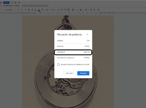¿Cómo saber cuántas matrices tiene mi manuscrito? 4 Pirra Smith Contar numero de matrices en Google Docs2