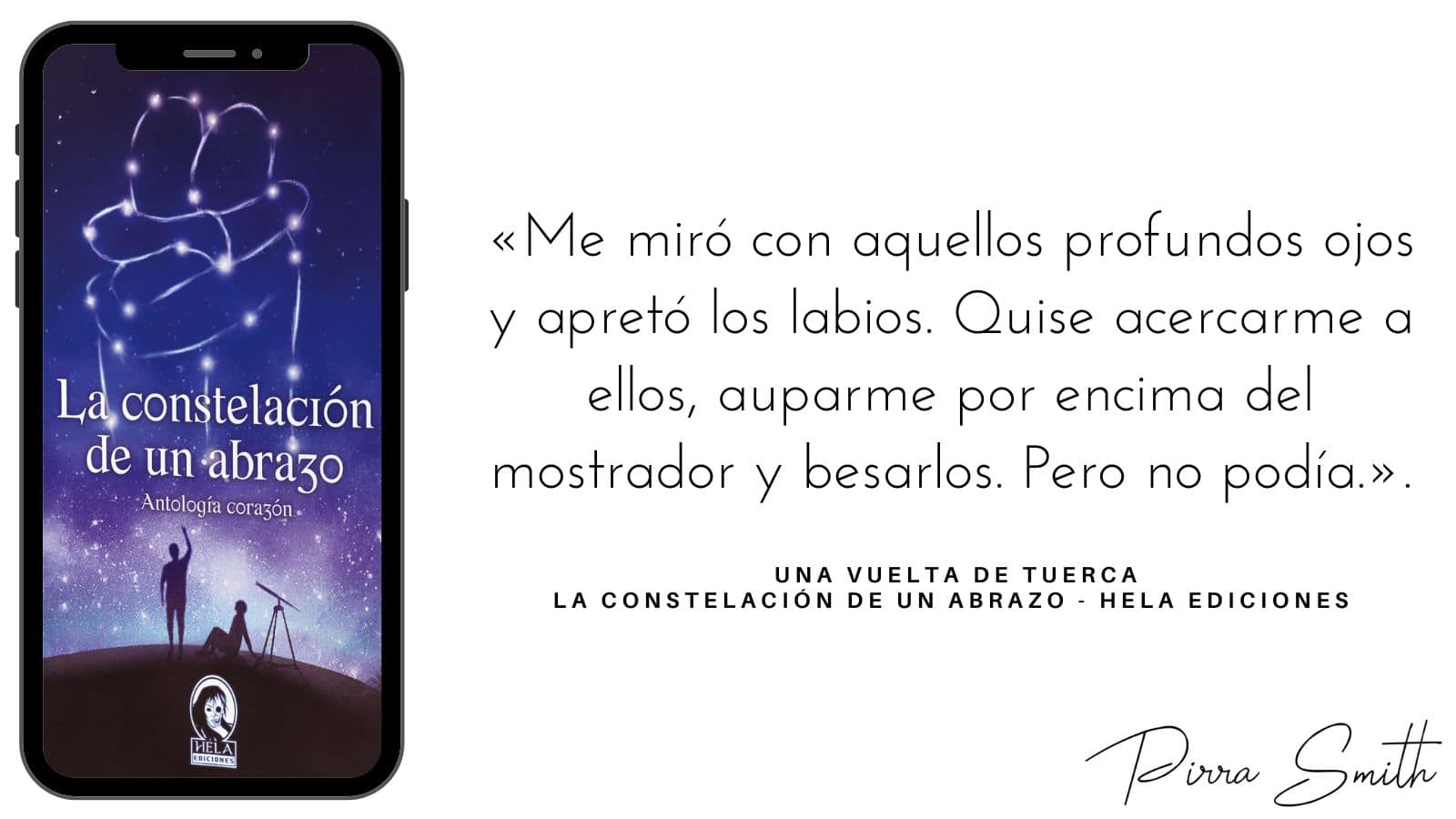 Me miró con aquellos profundos ojos y apretó los labios. Quise acercarme a ellos, auparme por encima del mostrador y besarlos. Pero no podía.